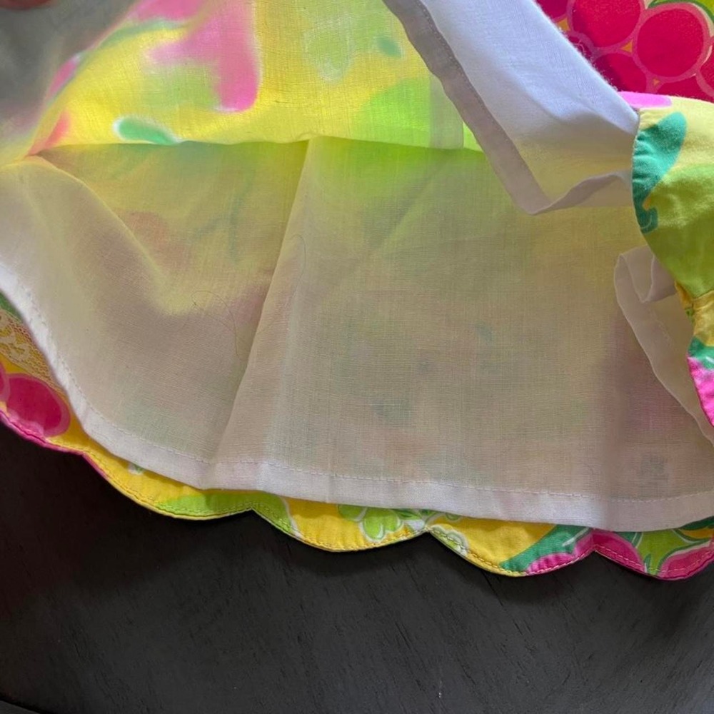 Lilly Pulitzer Sleeveless Dress with Fruit Print Girls 4T Cotton Summer Dress - Picture 7 of 8
